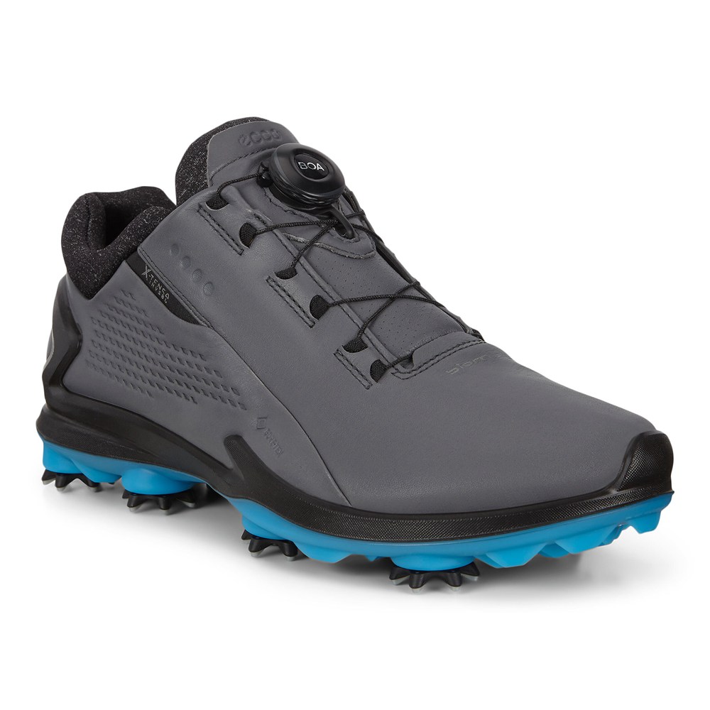 Zapatos De Golf Hombre - ECCO Biom G3 Boa Fit Cleated - Grises Oscuro - QAF185273